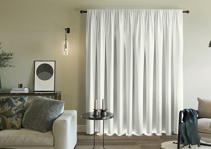 Akoya Faux Silk, Lustre White - Made to Measure Curtains - Image 7